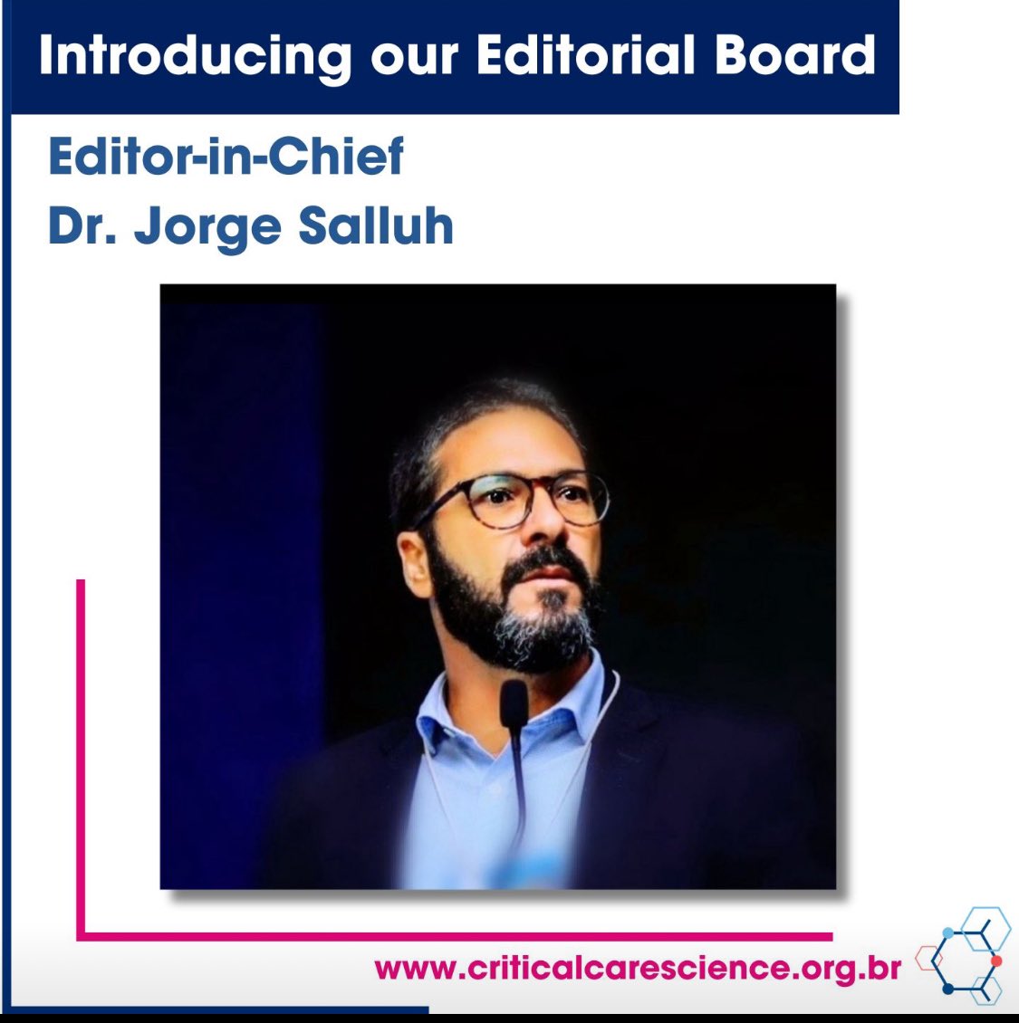 Jorge Salluh, MD, PhD, is the new Editor-in-Chief of @ccs_amib_spci since Jan 2024- distinguished researcher at @Institutodor & Prof in the postgraduate program of IM at @ufrj, his top priorities 4 the journal are international collaboration, diversity & inclusivity #ICU #FOAMcc