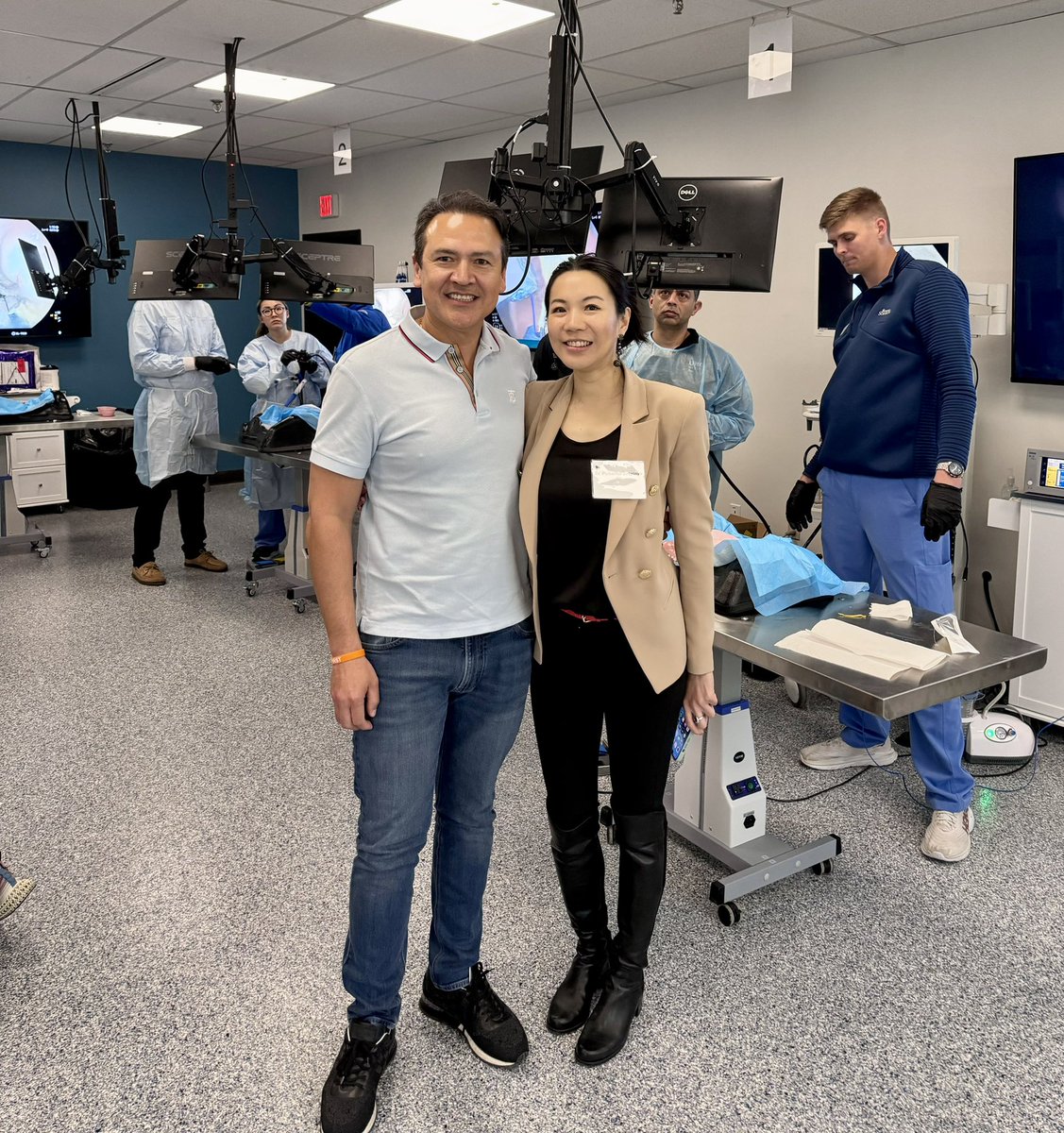 At EndoSim facility with @SighPichamol , an extraordinary faculty for this amazing course! #ESG #TORe Endoscopic Sleeve and Revisions, Incision-less procedures! Thank you @bostonsci for another wonderful training! #Endosurgery #Some4surgery @igsjc @orlandohealth @IntuitiveSurg