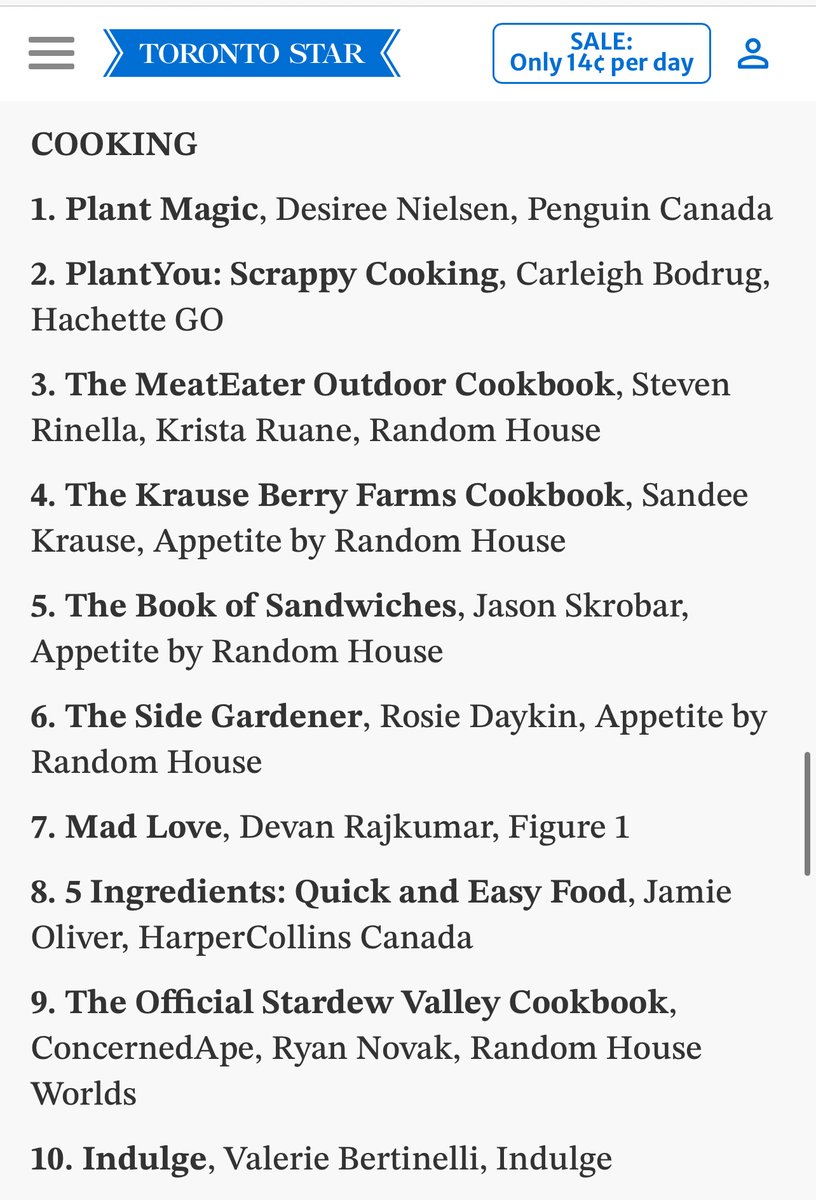 Carly Watters || Literary Agent (she/her) (@carlywatters) on Twitter photo Two Instant Bestsellers!
Congrats to clients <a href="/DesireeRD/">Desiree Nielsen RD</a> & Jason Skrobar!
PLANT MAGIC debuted at # 1
BOOK OF SANDWICHES debuted at # 5 Two Instant Bestsellers!
Congrats to clients <a href="/DesireeRD/">Desiree Nielsen RD</a> & Jason Skrobar!
PLANT MAGIC debuted at # 1
BOOK OF SANDWICHES debuted at # 5
