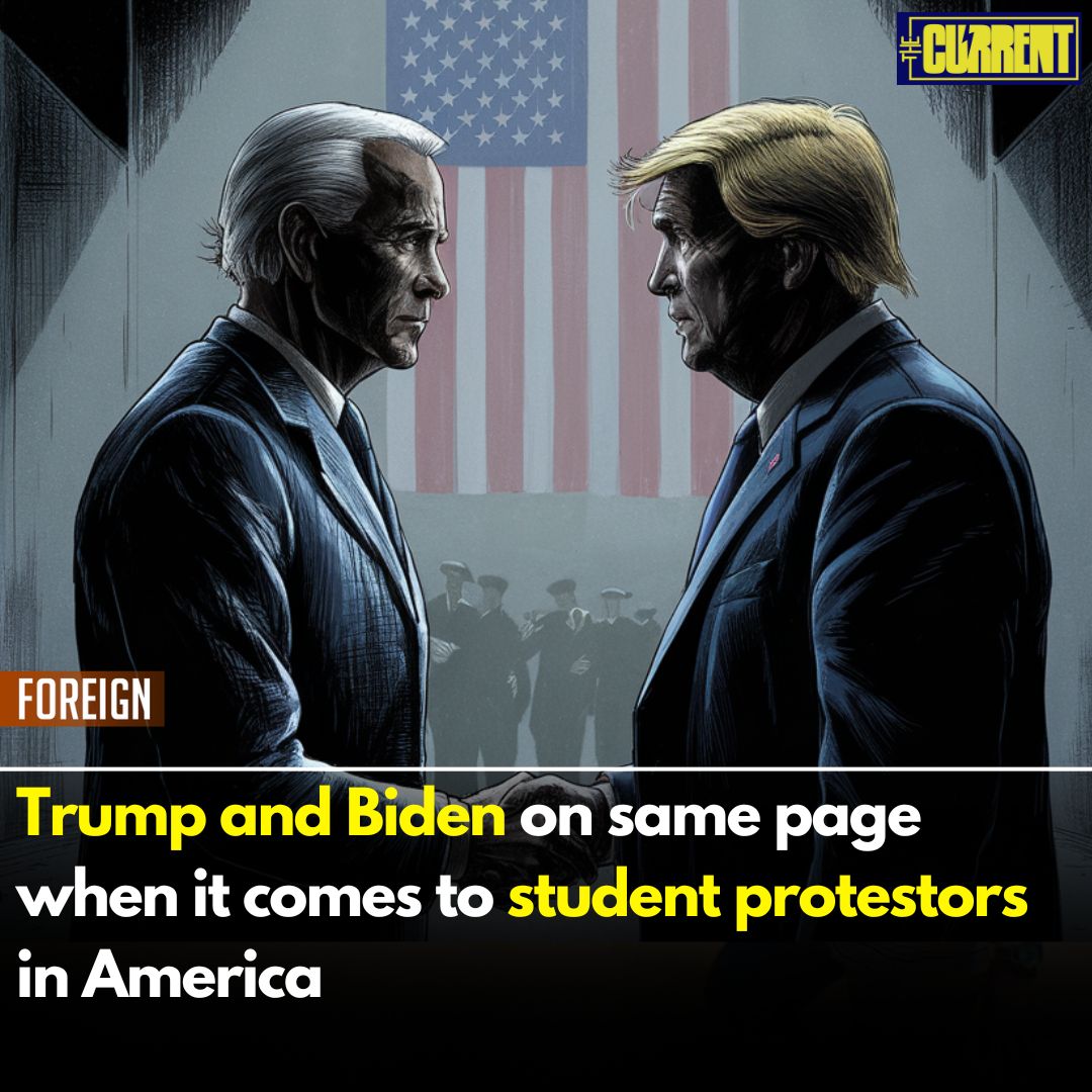 President of the USA, Joe Biden, and his most popular opponent Donald Trump are on the same page when it comes to students protests in America. To know more, head over to thecurrent.pk #thecurrent #studentsforpalestine #joebiden #trump thecurrent.pk/trump-and-bide…