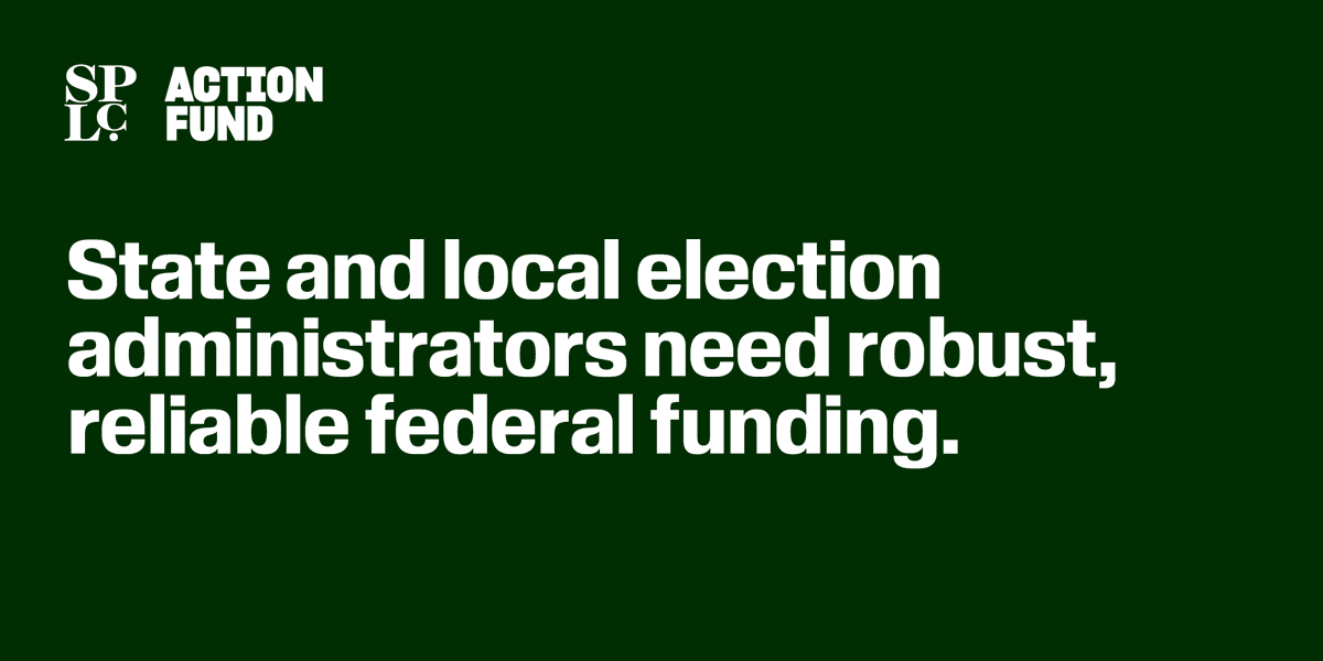 The SPLC Action Fund led a coalition of more than 50 voting and civil rights organizations urging Congress to allocate robust funds for election grants in the fiscal year 2025 budget. #votingrights splcactionfund.org/press-center/s…