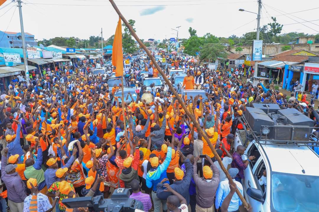 In Homa Bay County for the @TheODMparty recruitment drive. I extend my sincere gratitude to my sister H.E Governor @gladyswanga and the great people of Homa Bay for the warm reception. Chama Iko Imara.