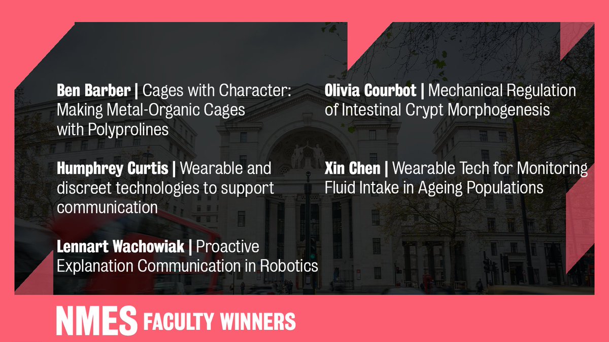 🏆 What a night at the @nmesgradschool Research Awards! 🏆 We were blown away by the dept. winners & offer our congratulations to the faculty winners: Ben Barber (Chemistry), Olivia Courbot (Physics), Humphrey Curtis & Lennart Wachowiak (Informatics), & Xin Chen (Engineering)!