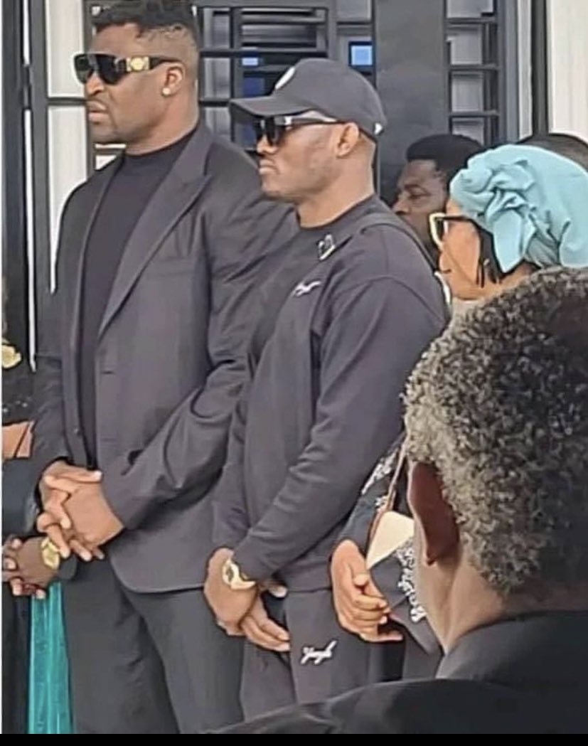 Usman stood by Ngannou at his son’s funeral 😥❤️