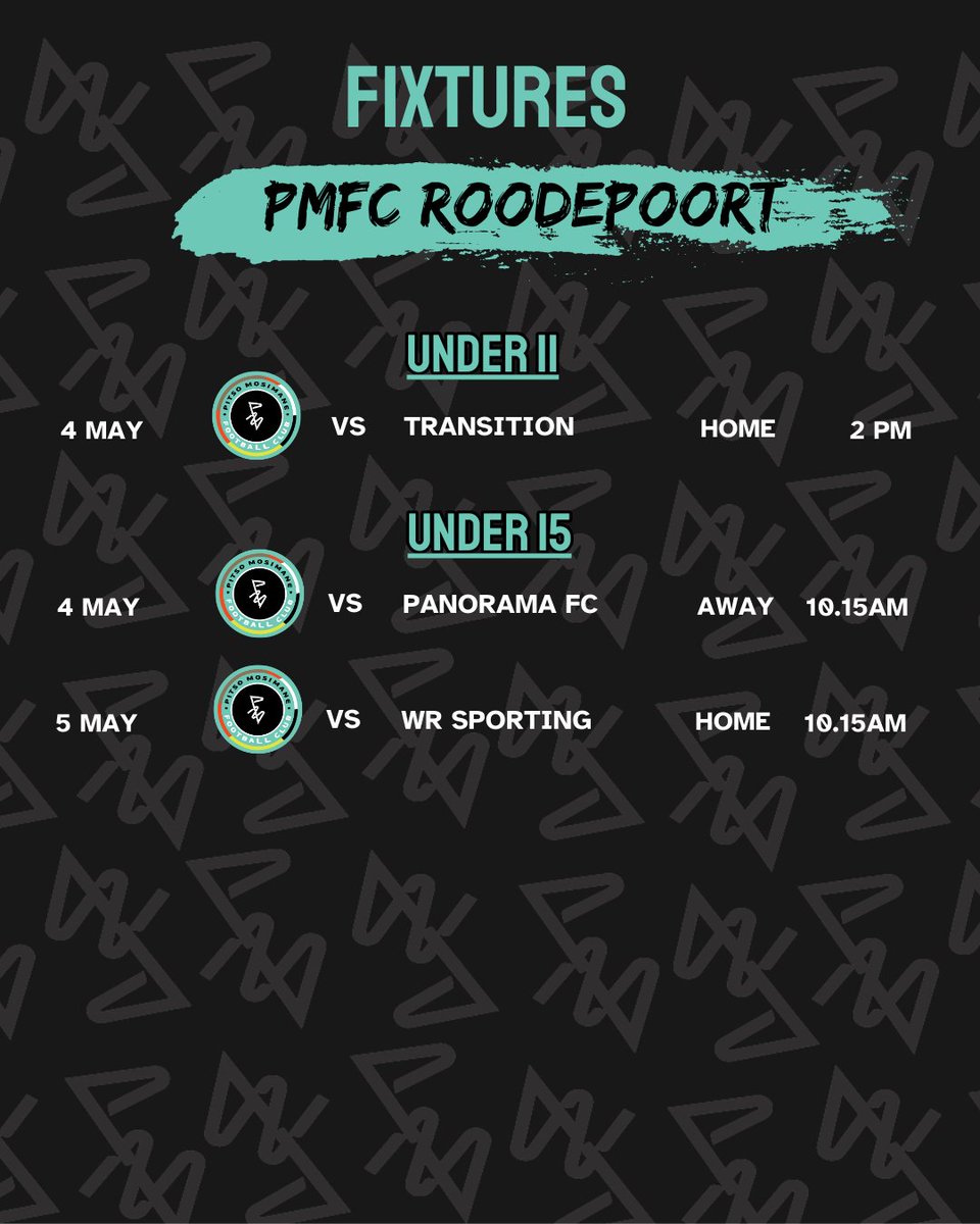 Get ready to kick into the weekend with PMFC!🚀⚽️ #ThePlayersofTomorrow are gearing up for a weekend showdown! 🔥 Don't miss the action! 💫 #PMFC #CreatingthePlayerofTomorrow #Fixtures