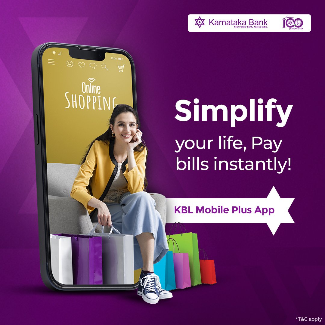Bill payments are done easier than ever. Download KBL Mobile Plus App for easy Mobile Banking: bit.ly/4cr0bOq

#karnatakabank #mobilebanking #digitalbanking #onlinebanking #easypayments #quickpayments #banking #easybanking