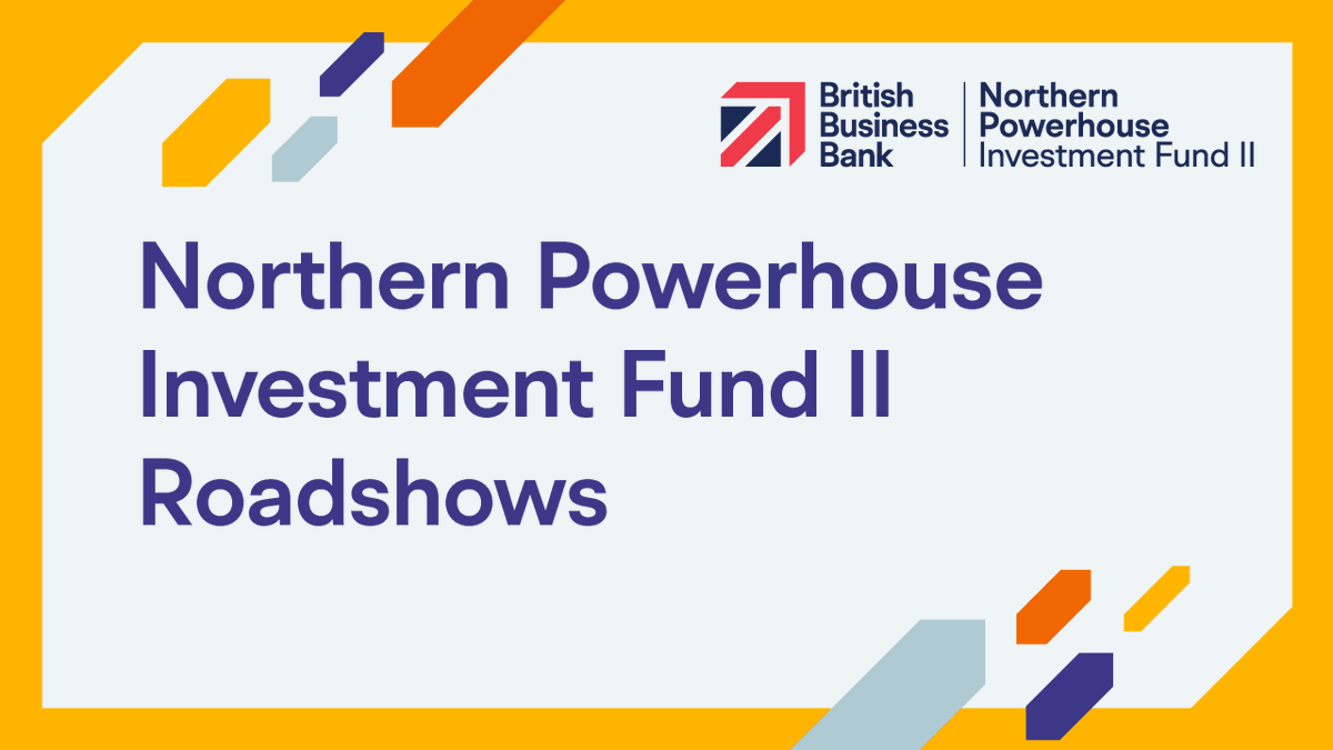 📣 Calling small business support community in the North of England Join one of our upcoming Northern Powerhouse Investment Fund II roadshows: Hull – 23 May: bit.ly/44sjaEL Lancashire - 20 June: bit.ly/3Uq8uSr Tees Valley - 26 June: bit.ly/3Qt0DC9