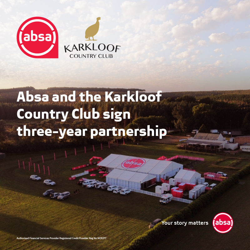 Exciting news: Karkloof Country Club is now the Absa Karkloof Country Club! Our new 3-year partnership will support local community, business owners & farmers in the region. #YourStoryMatters #SheUntamed