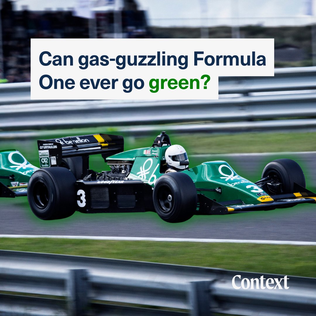 🏎 F1 says it wants to reach net zero by 2030. But can the sport be sustainable and help tackle climate change? 🔗Read more: context.news/net-zero/can-g… #Formula1 #F1