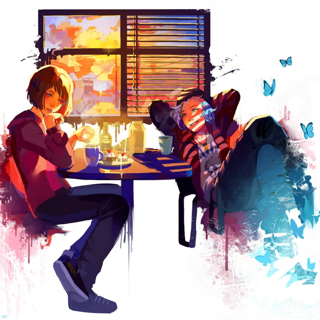 It's Fan Art Friday! Today, we have this striking scene of Max and Chloe, chilling with some hot drinks and cakes, by @takanodem!

How are you planning on spending your Friday and weekend?

If you have any Life is Strange fan art you've been working on, we'd love to see it!