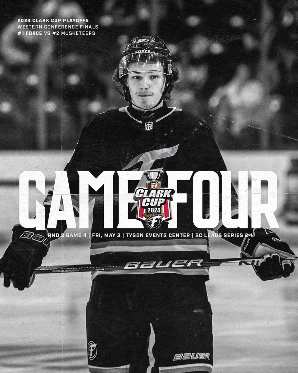 GAMEDAY, let’s bring it back home⚡️

🆚 Sioux City Musketeers 
📍Tyson Events Center
⏰ 7:05PM
📺 @flohockey & Watch Party @ Scheels Arena
📻 740 THE FAN

#ForceNation⚡️ | #StarsRise