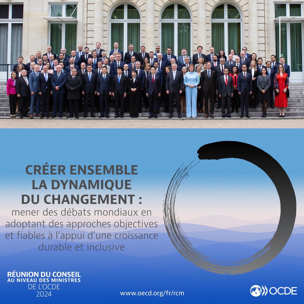 Sous la présidence du 🇯🇵 & la vice-présidence 🇲🇽 & 🇳🇱, la #MinistérielleOCDE a mis à profit les atouts comparatifs de l’OCDE pour aider les décideurs publics à trouver des solutions multilatérales efficaces aux problèmes communs. 🗞️ oe.cd/5wX