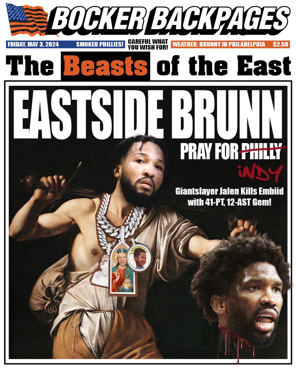 Today’s 📰: EASTSIDE BRUNN @jalenbrunson1 #NewYorkForever