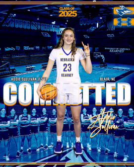 I’m super excited to announce my commitment to University of Nebraska Kearney to continue my academic and athletic career. Huge thank you to my family, coaches, teammates and friends. Can’t wait to be a loper and join the culture! @UNKCoachDrew @nicole_ohlde @Burt2Burt #lopesup