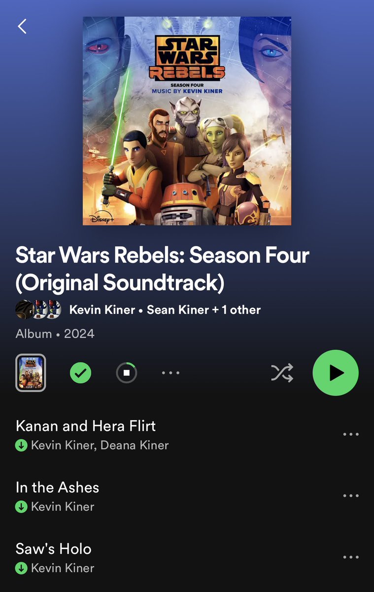 IT IS TIME 

Thank you @DisneyMusic and @KinerMusic for hearing us and delivering this perfect #MayTheFourth gift to Star Wars Rebels fans 💚🧡

And shout out to @Conchobar2003 for leading the charge on #releasetherebelssoundtracks