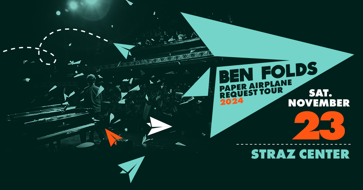 NOW ON SALE! @BenFolds: Paper Airplane Request Tour on Nov. 23.

🎫: strazcenter.org/events/2425-se…