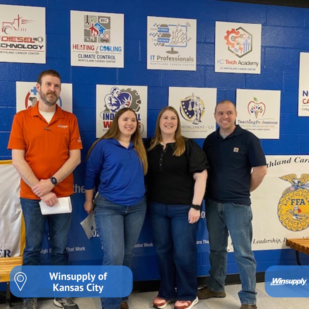 Winsupply of Kansas City teamed up with valued vendor partner @johnsoncontrols to award an outstanding student $3,500 through the Winsupply of Kansas City Champion Scholarship. Thank you, Winsupply of Kansas City, for making a difference in your local community.…