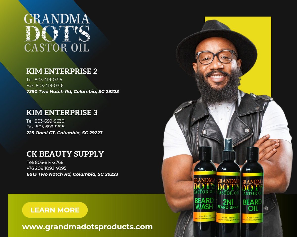 HERE WE GROW AGAIN. NOW AVAILABLE AT THE FOLLOWING LOCATIONS. #grandmadotscastoroil #beardcare #beardproducts #hairgrowth