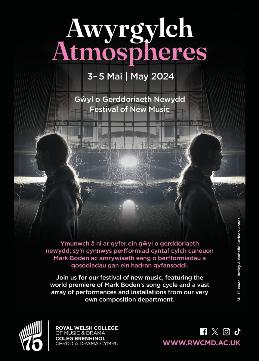 #AtmospheresFestival kicks off today! 

 In store we’ve got the rich sound worlds of Silesia and Poland through original jazz and folk compositions in Ćmi sie and a folk horror story told through punk, video and stop animation.  

See what’s on here: rwcmd.ac.uk/whats-on/our-e…