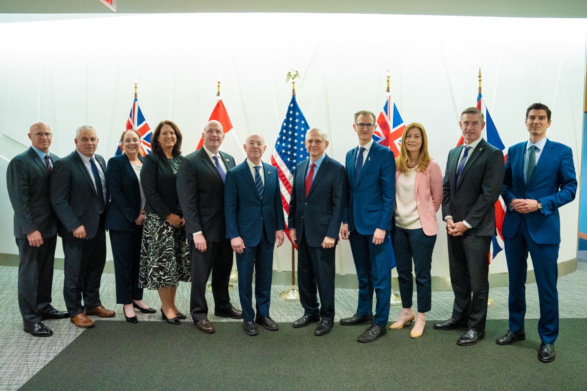 Attorney General Garland attended the Five Eyes Law Enforcement Group Annual Principals Meeting this week, where international and national partners met to discuss technology, innovation and encryption, and the emergent impacts on global safety. 🔗: justice.gov/opa/pr/readout…