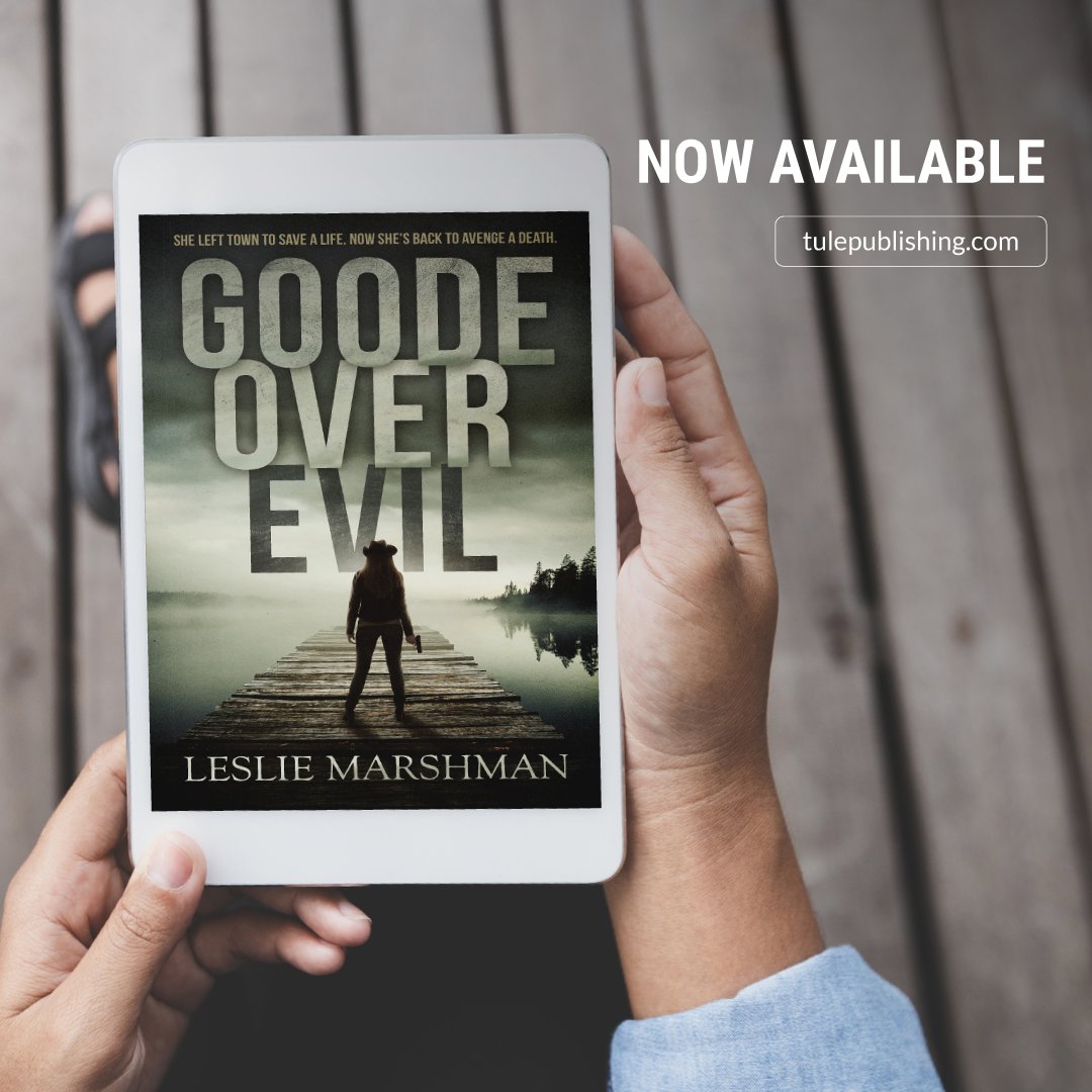 She left town to save a life. Now she’s back to avenge a death. GOODE OVER EVIL by @lesliemarshman is on a killer deal at just $0.99! But hurry - this deal won't last long! Get your copy today: bit.ly/3wekSNe #readztule #mystery