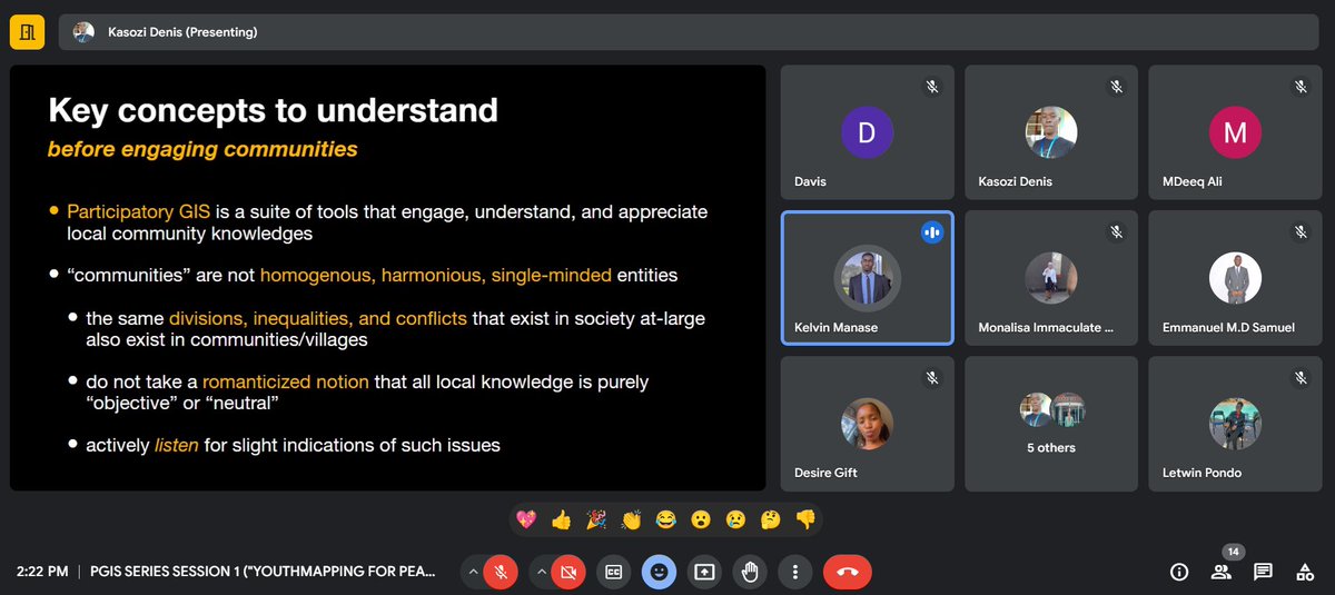 LetwinNomsa's tweet image. Just learning that #ParticipatoryGIS and #CommunityEngagement go hand in glove

The aspect of #Participatory being derived from the #GIS being engaging and appreciating #localcommunity knowledge...

#PGIS #CommunityEngagement