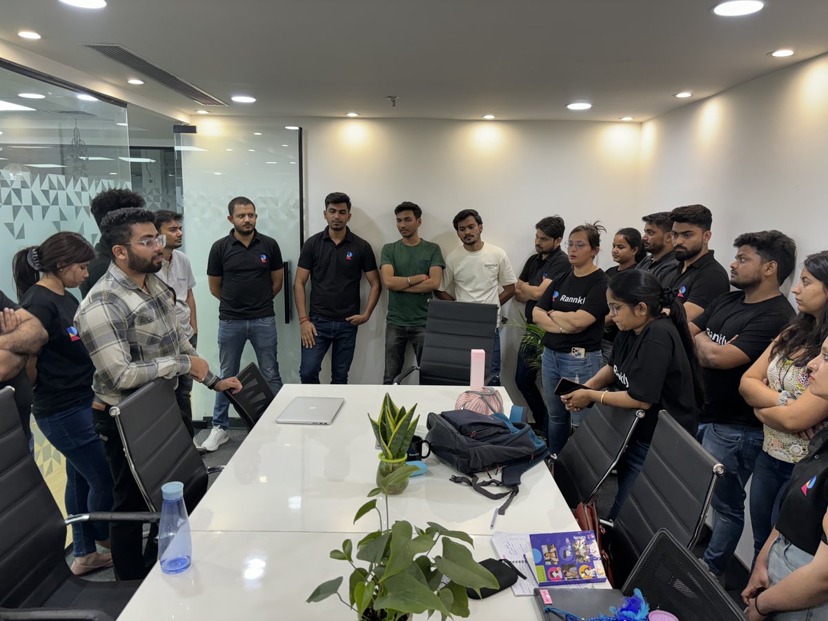 Every Friday, we gather to discuss our achievements, tackle challenges, and set our goals for the upcoming week. It's these meetings that keep us aligned and energized!

#TeamRannkly #WeeklyWrapUp #InnovationInAction #EmployeeEngagement #FridayMotivation