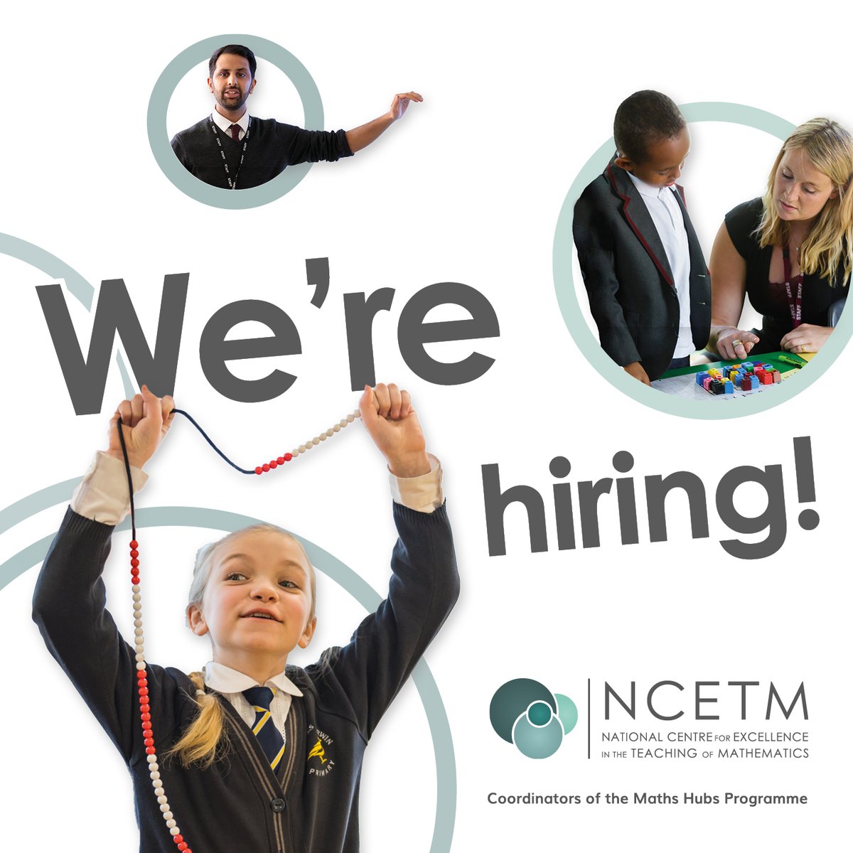 Want to come and work with us? We are looking for an Assistant Director to join our School and Professional Development Team. It could be you! Find out more and apply ncetm.org.uk/work-with-us/