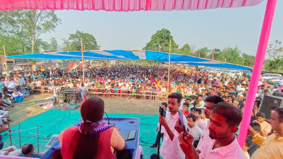Snapshots of Assam PCC President @BhupenKBorah ji's election campaign rally in favour of Kokrajhar Loksabha INC Candidate Garjan Mashahary ji in presence of Kaziranga Loksabha INC Candidate Roselina Tirkey ji at Kokrajhar.