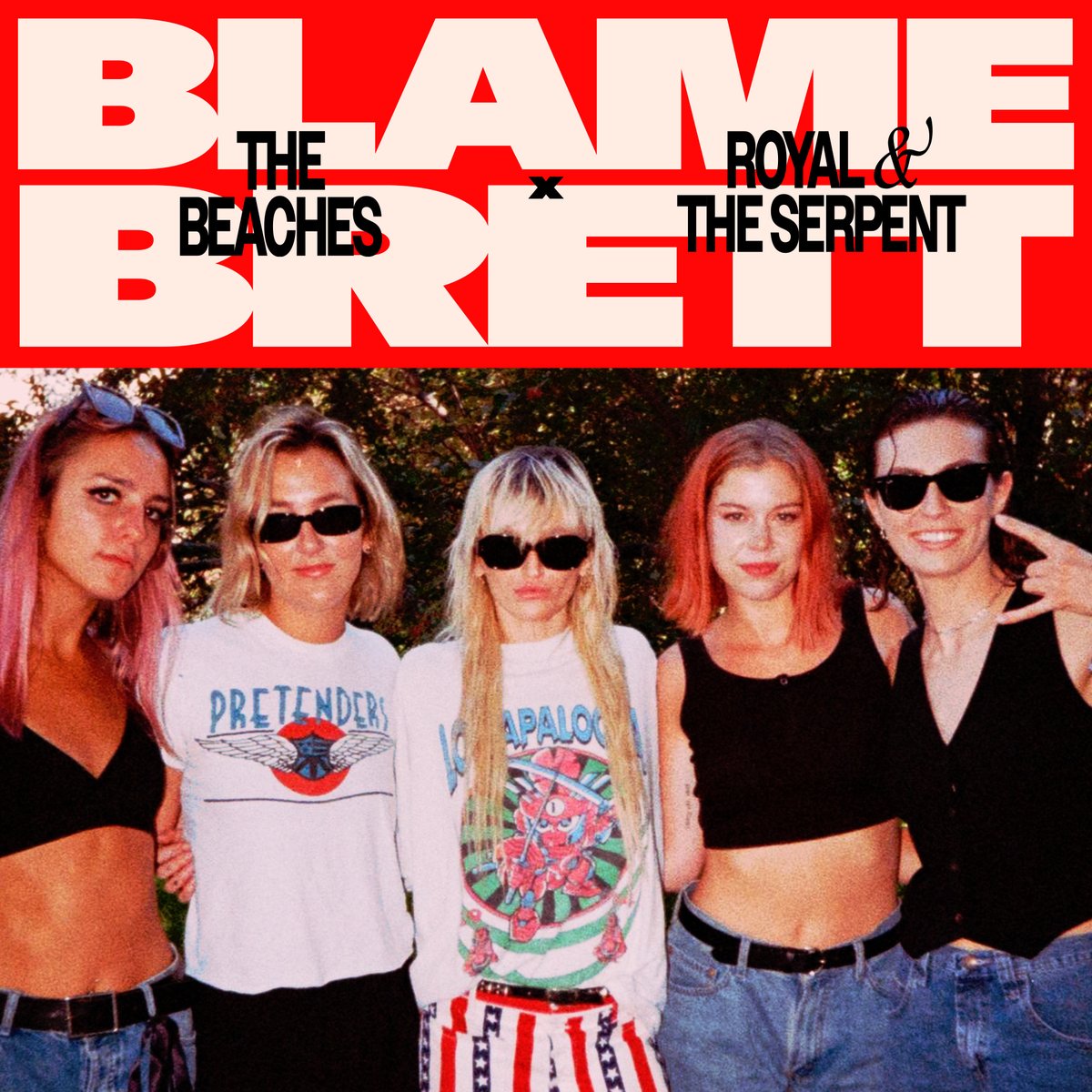 .@royalandtheserp auditioned to be in our band & we’re thrilled to announce that she got the GOLDEN BUZZER! May we present: Blame Brett by Beaches & the Serpent! 👑🐍 Listen here - thebeaches.ffm.to/bbrts