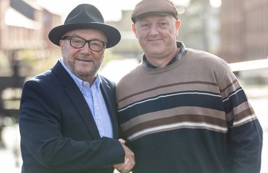 So, George Galloway's dodgy far right mate Billy Howarth falls short in Rochdale. Howarth, a local 'anti-grooming' campaigner who spreads the lie that 82% of grooming gang offenders are south Asian men, stood for Galloway's Workers Party of Britain, polling 395 votes (19.3%) in