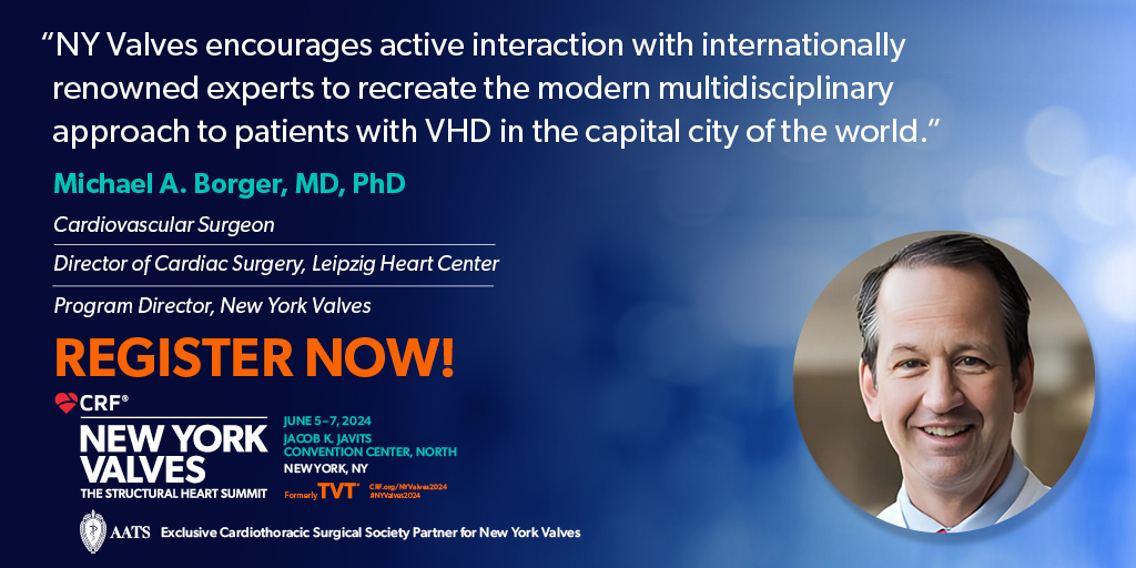 🌟 Discover the power of collaboration at #NYValves2024! 🌎 Join us in NYC as we champion a modern, multidisciplinary approach for the treatment of valvular heart disease.💡nyvalves2024.crfconferences.com/register  

#FellowsAttendForFree #SpecialHeartTeamRates #InterventionalCardiology