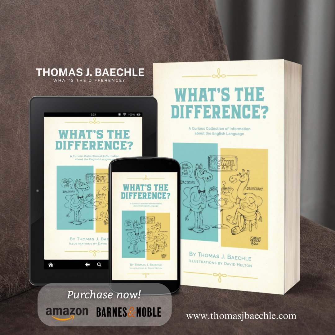Explore the nuances of language with this engaging book, uncovering the subtle differences between commonly interchangeable words in English.
.
Now available on Amazon: amzn.to/3Do7PJ1
.
#whatsthedifference #thomasbaechle #wordmeanings #englishlanguage #similarwords