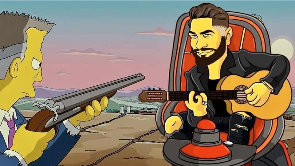 🚨🇫🇷 FLASH - Les Simpsons ont également prédit que le chanteur Kendji Girac se prendrait une balle.