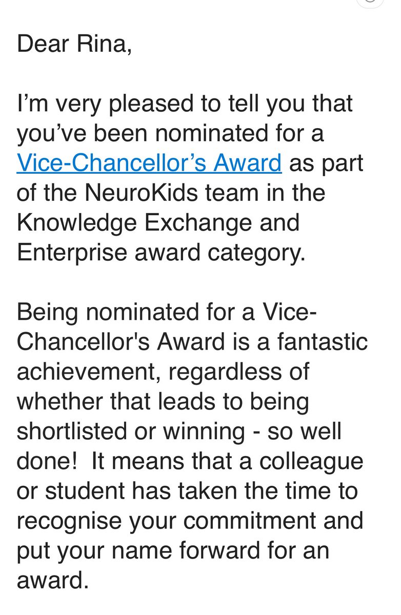 Dr Rina Cianfaglione (@rinacianf) on Twitter photo WOW! So happy to have received this e mail! Thank you for nominating us and to everyone that have supported NeuroKids in the last few years 😊<a href="/GolmDennis/">Dr Dennis Golm</a> WOW! So happy to have received this e mail! Thank you for nominating us and to everyone that have supported NeuroKids in the last few years 😊<a href="/GolmDennis/">Dr Dennis Golm</a>
