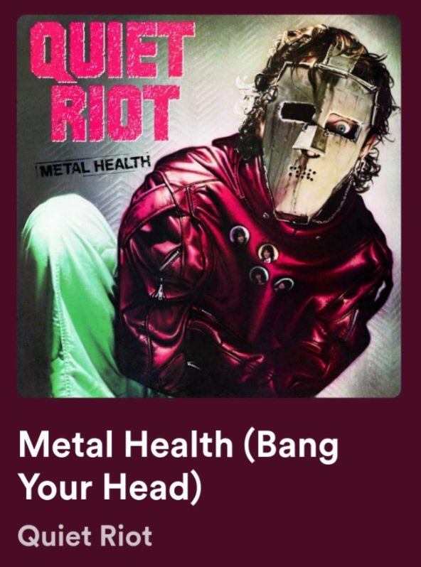 Bang your head,
Metal health will drive you mad🎶🥁🎸🎤🎼#QuietRiot #MetalHealth #RnFnR