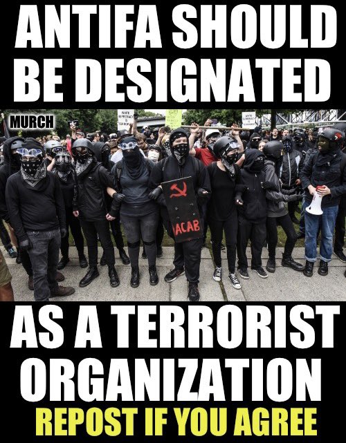 There's no place for their hatred, rioting, burning, and looting. Don't forget they dressed up as Trump supporters on J6 too. Who thinks DJT should designate them as a terrorist organization when he's back in office?🙋‍♂️