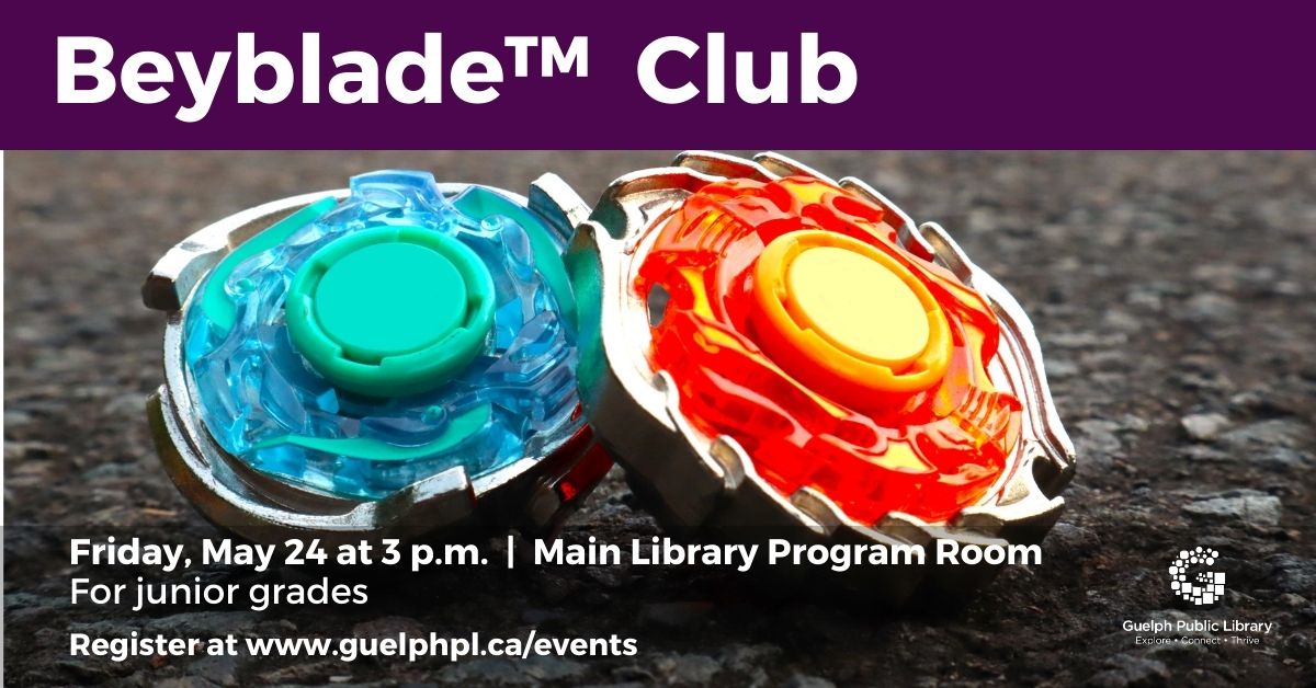 Build and batter others to find out which top can beat the rest! For junior grades. Register ➡ guelphpl.libnet.info/event/10414194