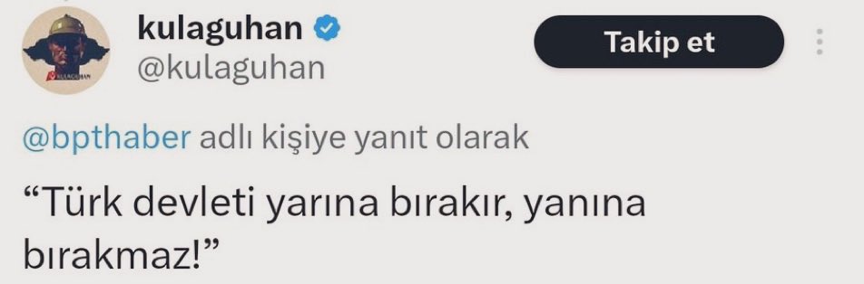 Türk devleti yanına bırakmaz ama halkın parasını ayakkabı kutularına bırakır. 

Türk devleti yanına bırakmaz ama depremzedelere çadırı parayla bırakır

Türk devleti yanına bırakmaz ama İliç’te işçileri zehirli toprak altında bırakır.