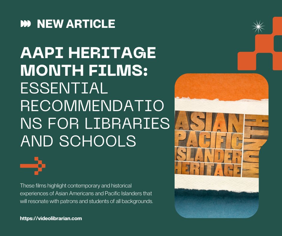 The month of May is Asian Pacific Islander Heritage Month. In our new article, we curated a list of film recommendations in honor of what the month represents! Click here to learn more: videolibrarian.com/articles/lists…