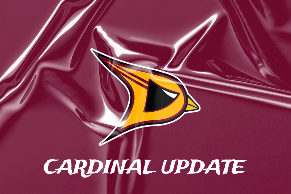 Cardinal Athletic Update: DMS Softball and Baseball games today have been cancelled due to field conditions. Freshman Baseball will play AT Grand Blanc Varsity Field, 4pm. Go CARDS!!