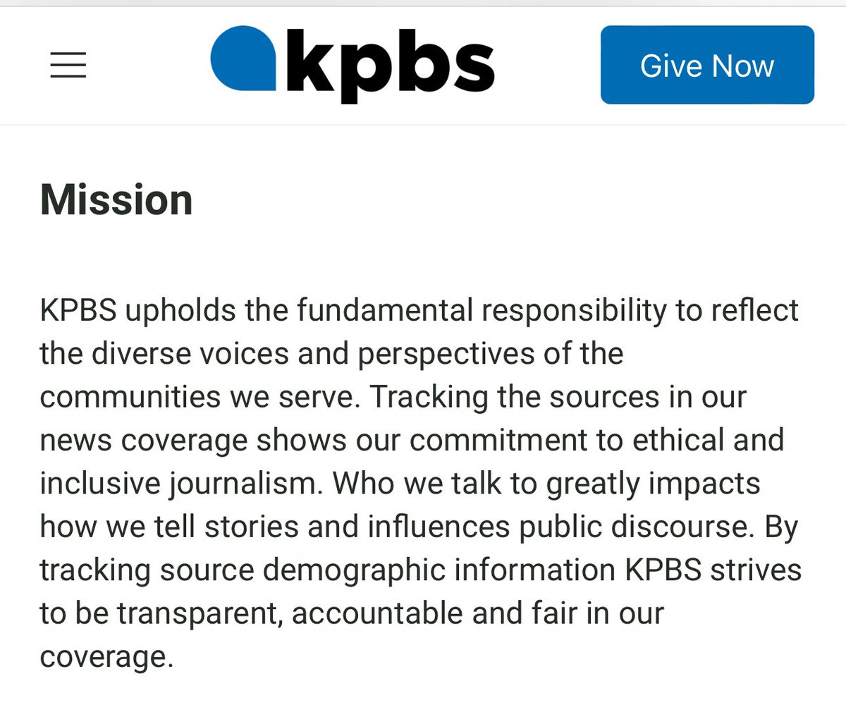 Congratulations to @AmPress #SourceMatters partner @KPBS on the debut of its source tracking policy: “KPBS upholds the fundamental responsibility to reflect the diverse voices and perspectives of the communities we serve.” kpbs.org/kpbs-news-sour…