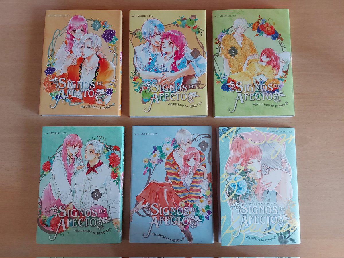 Me he puesto al día con Signos de afecto de @ArechiManga después de que me encantasen los 2 primeros tomos. La edición es preciosa con esos colores pastel tan bonitos. Y no podía resistirme a la edición epecial con el booklet, con ese arte que tiene la obra. 🫶🏻