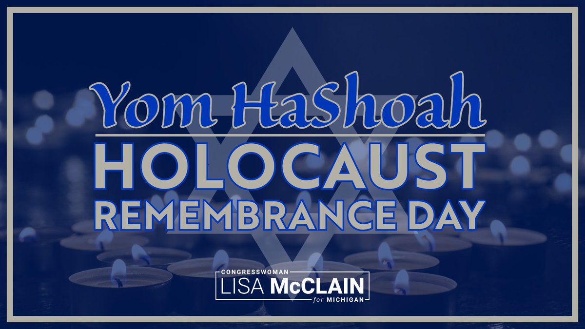 Today, we recognize Holocaust Remembrance Day, a time to mourn the loss of the more than six million Jews who were senselessly killed during the Holocaust. May we all take a moment today to reflect on the tragedy, remember their lives, and never forget what happened. #YomHaShoah