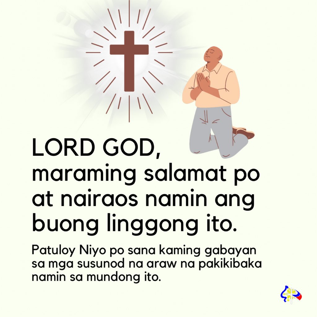 LORD GOD, maraming salamat po at nairaos namin ang buong linggong ito. 🙏 #HappyWeekend