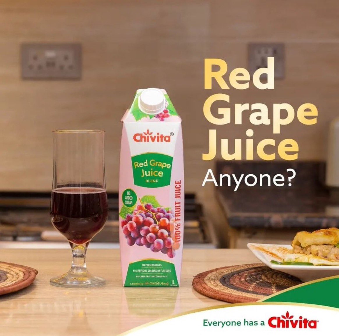 100% Red Grape Juice, the DAILY nutritional driver that keeps me going. #EveryoneHasAChivita #WhatsYourChivita