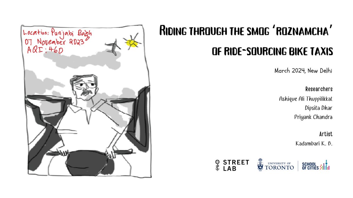 .@ashiquealit, a runner-up in our Grad Fellows knowledge mobilization comp used a comic strip to visually explore an interview with a bike-taxi worker from #NewDelhi & address the challenges stemming from the city’s deteriorating air quality! Learn more: schoolofcities.utoronto.ca/learning-sofc/…