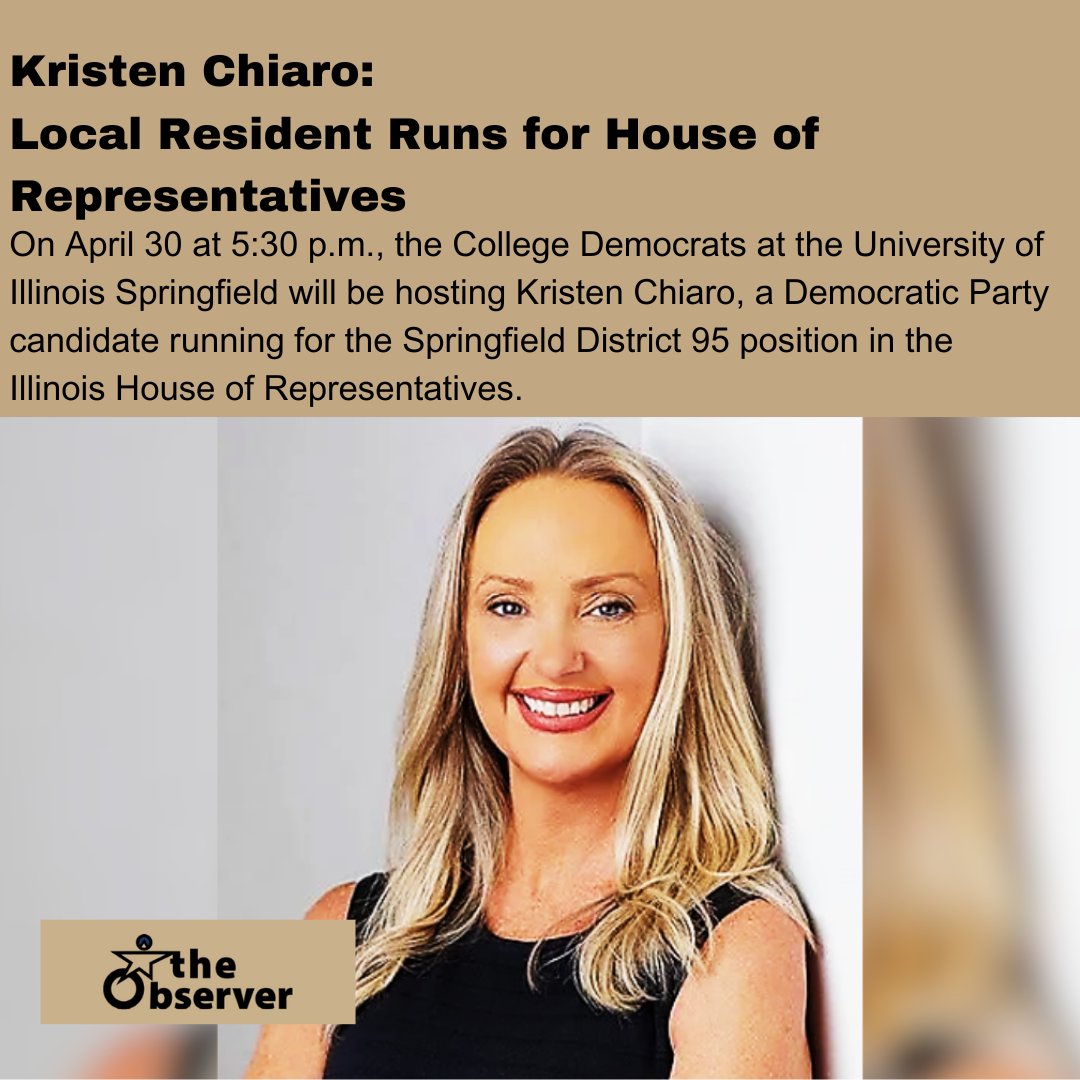 uisobserver's tweet image. #illinoishouseofrepresentatives #democratic #candidacy #springfield #theuisobserver
Read more➡️uisobserver.com/?p=20694