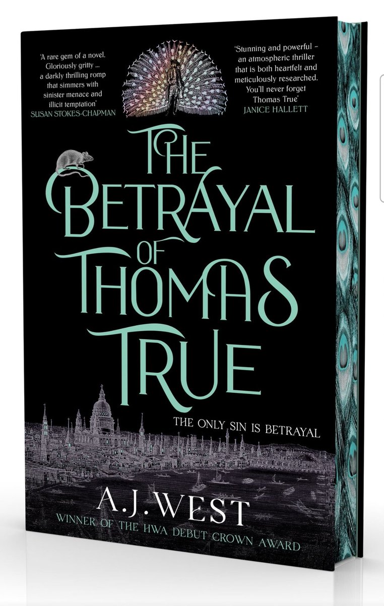 So here it is. The final cover of #ThomasTrue which will be hitting the shelves from July 4th. Very proud of my quotes from @JaniceHallett & @SStokesChapman. Thank you @OrendaBooks for giving my story such a beautiful cover. 🦚 #AlwaysTogether Order now: Linktr.ee/ajwest