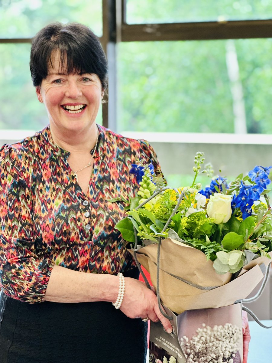 After 42 years in <a href="/ucddublin/">University College Dublin</a> our beloved Iris Burke is retiring as Director of the <a href="/ucdagfood/">UCD School Ag & Food</a> Programme Office. We can’t thank her enough for all she has contributed to the school &amp; to UCD over the years. Wishing Iris the very best on her next adventure 💙